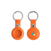 PU Leather Keyring AirTag Holders Orange